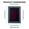 Rustic Blue Wood Shadow Box Frame with Acrylic Front - Dark Red Suede Backing, 30 Sizes